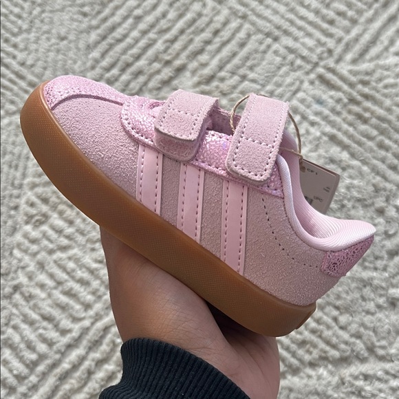 adidas Other - Infant/Toddler’s Adidas VL Court 3.0 Pink Sneakers